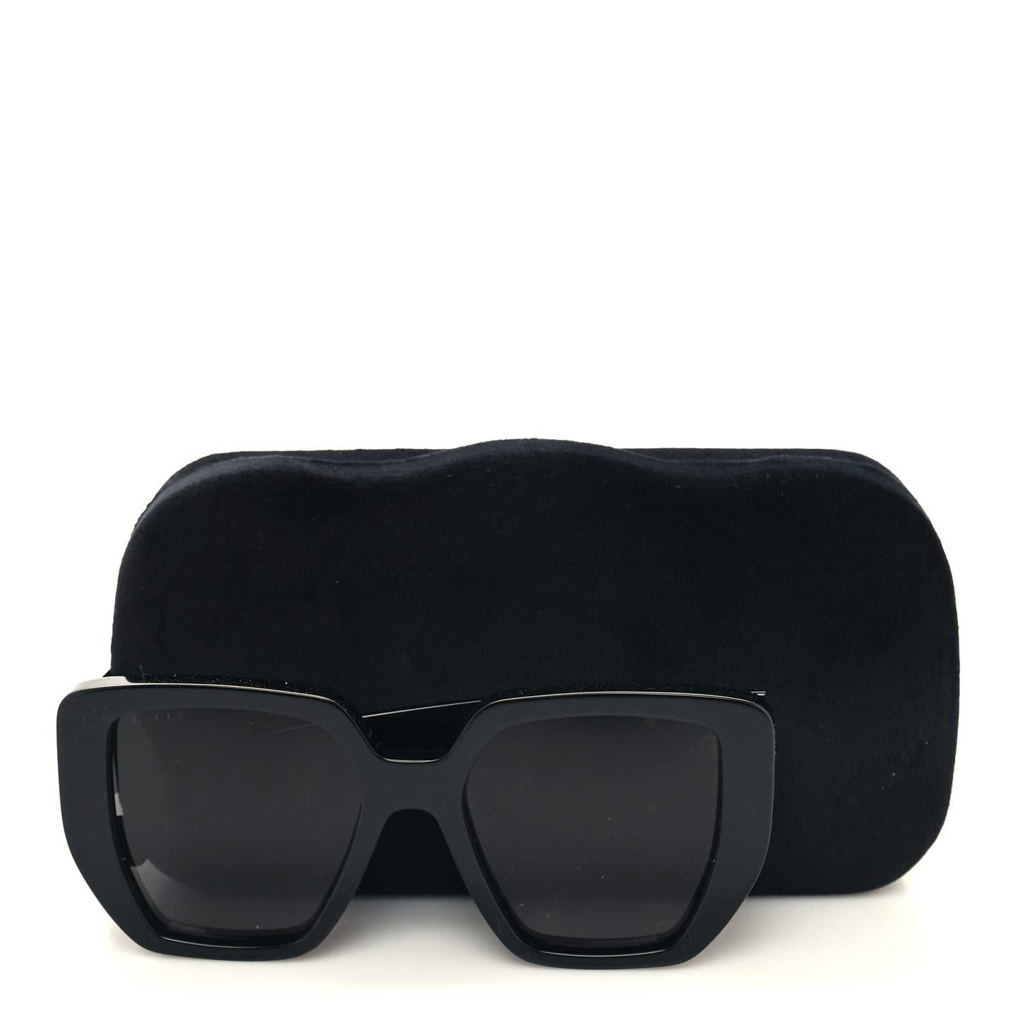 Acetate Square Frame Sunglasses GG0956S Black