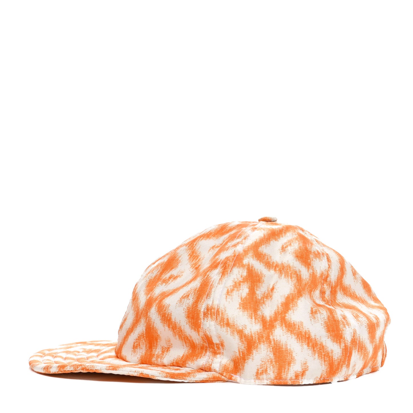 Silk Baseball Hat Arancio White