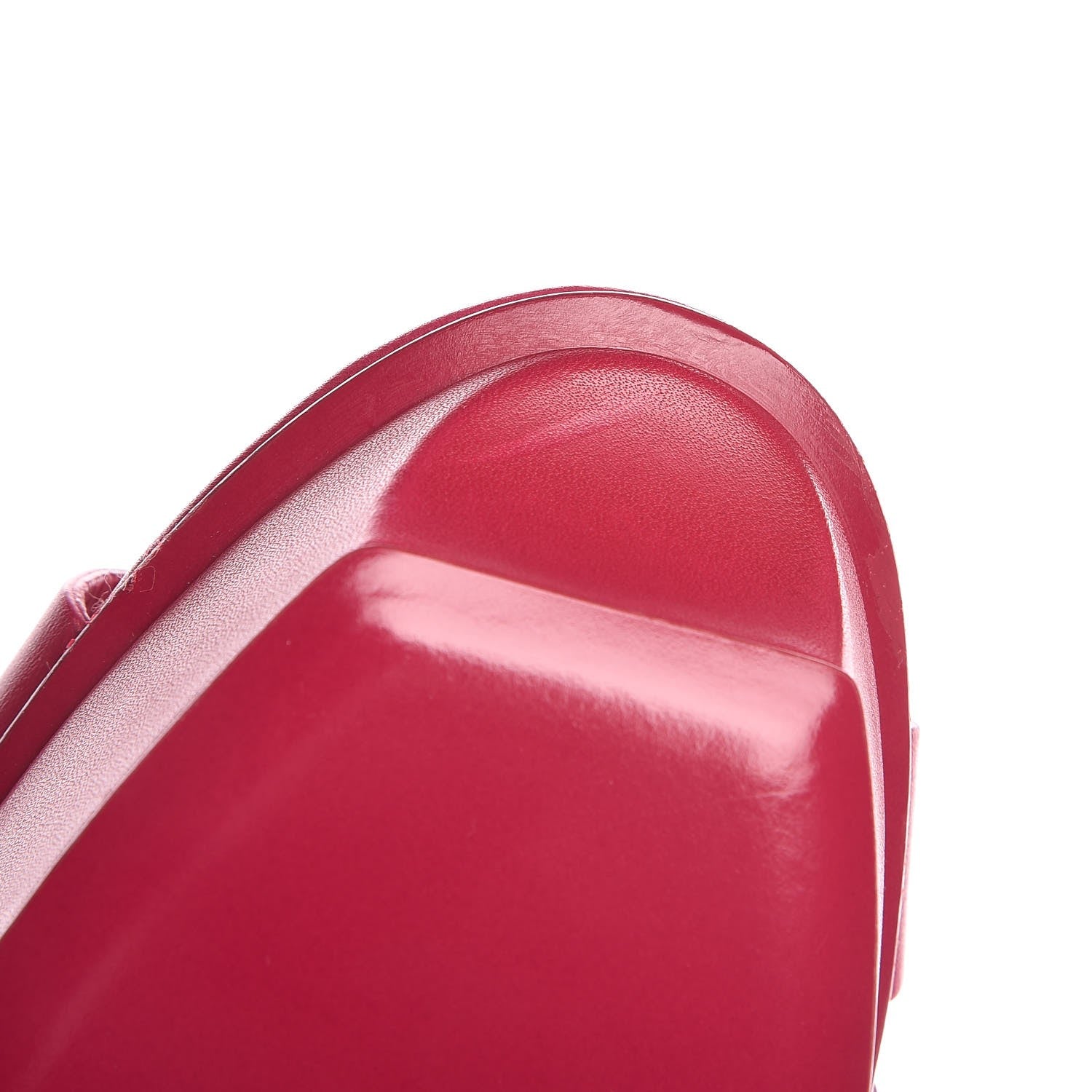 Saint Laurent Calfskin Tribute 75 Platform Sandals 39 Fuchsia 9 of 9