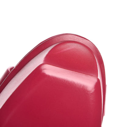 Saint Laurent Calfskin Tribute 75 Platform Sandals 39 Fuchsia 9 of 9