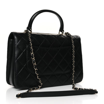 Chanel Lambskin Quilted Medium Trendy CC Flap Dual Handle Bag Black 3 of 10