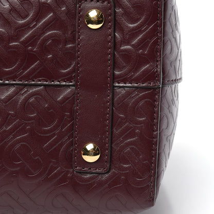 Burberry Calfskin Embossed Monogram Small Belt Bag Oxblood 11 of 13