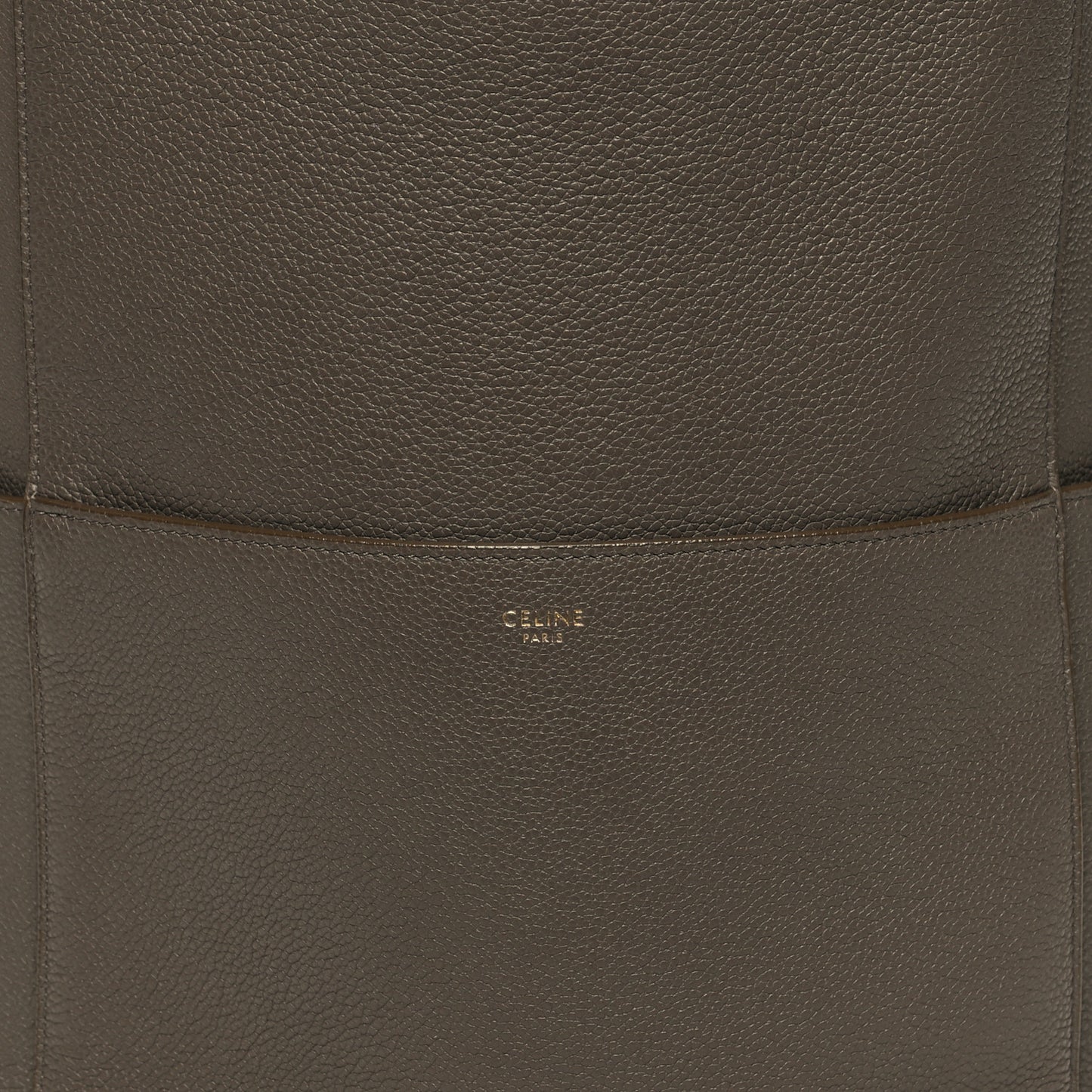 Soft Grained Calfskin Sangle Bucket Bag Taupe