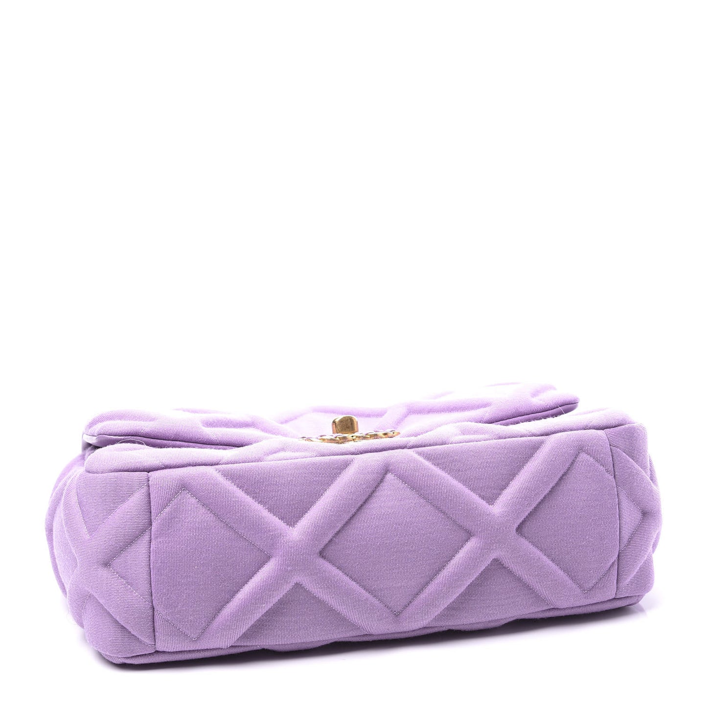 Jersey Lambskin Quilted Medium 19 Light Flap Purple