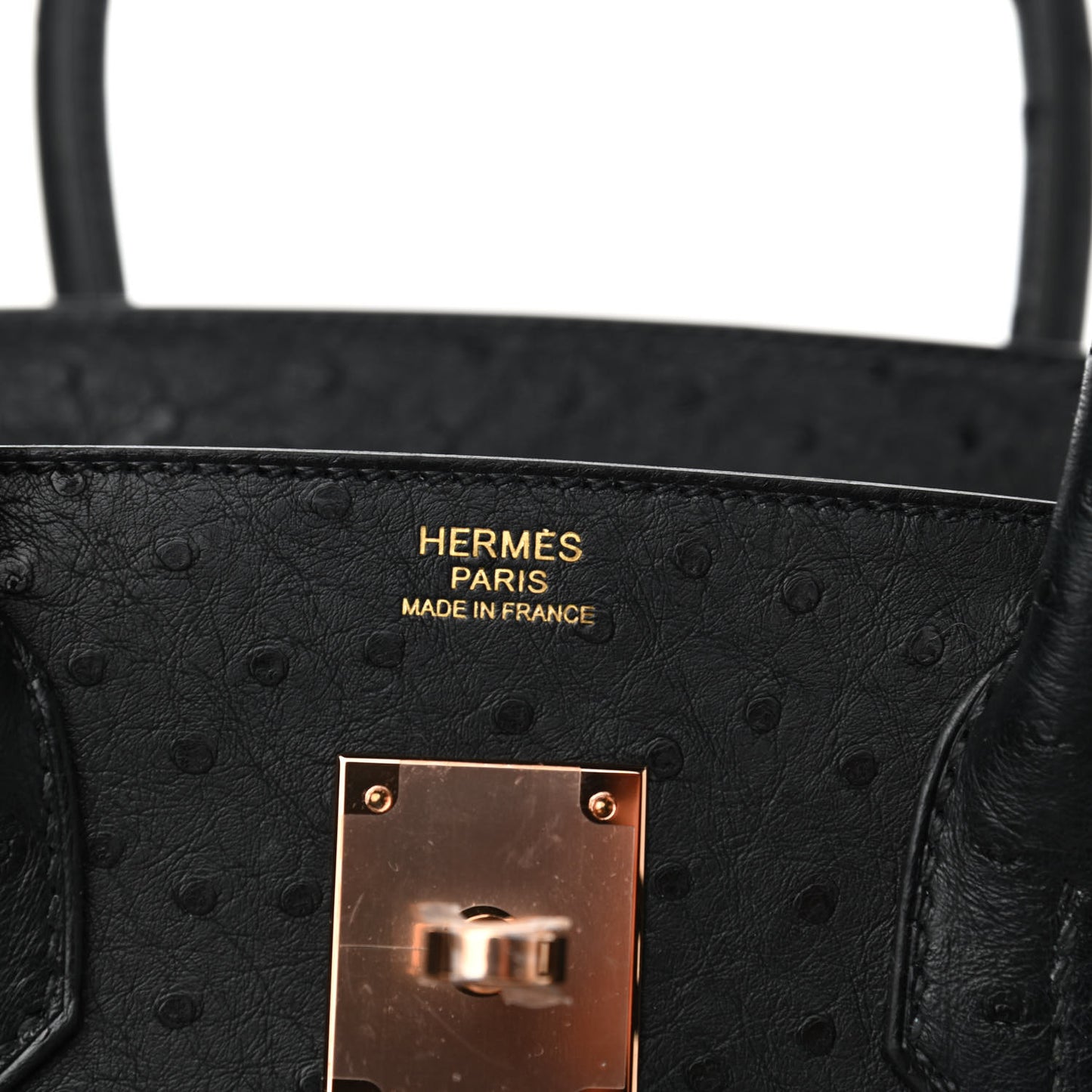 Ostrich Birkin 30 Black