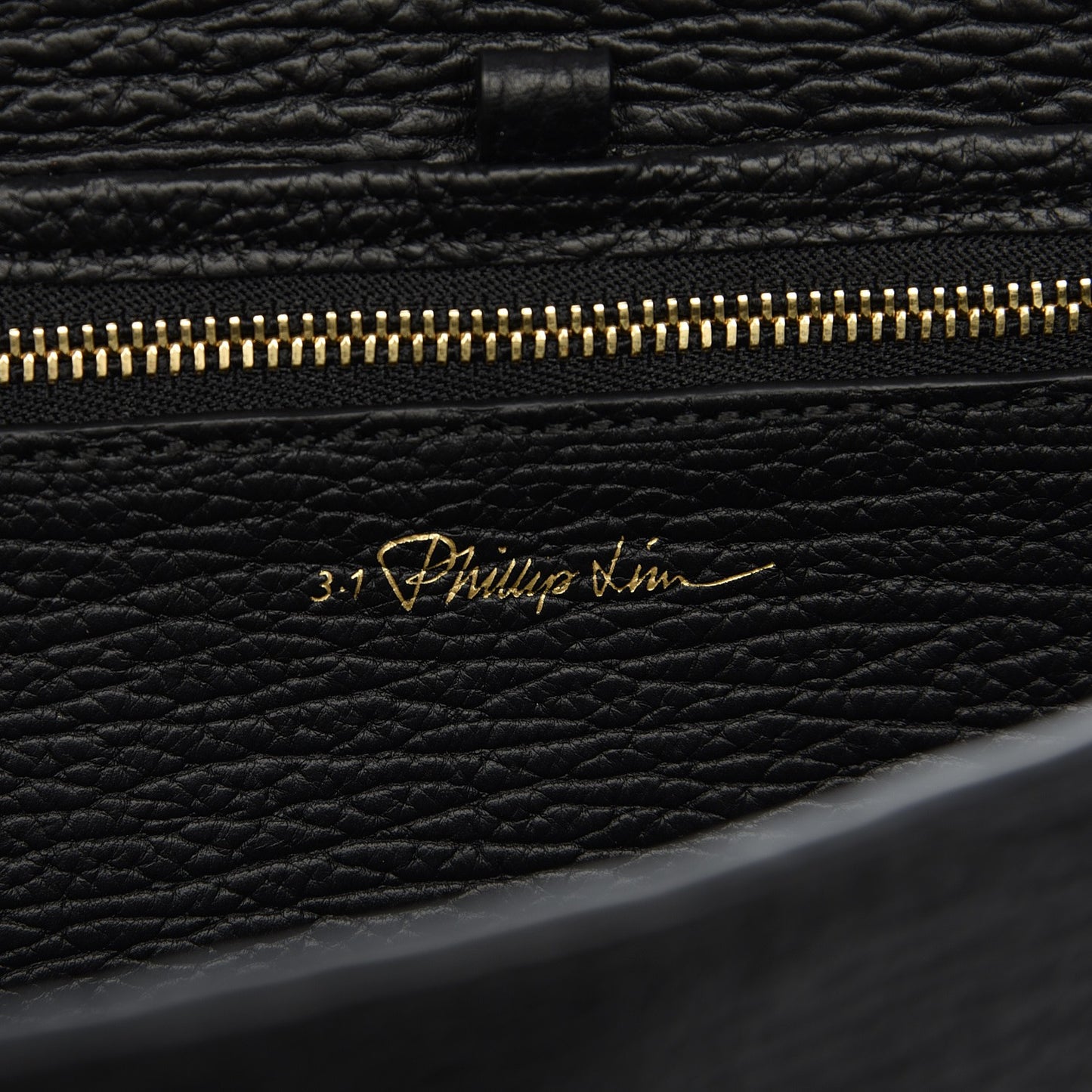 3.1 Textured Calfskin Medium Pashli Satchel Black