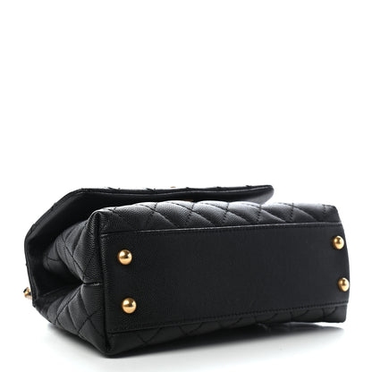 Chanel Caviar Quilted Mini Coco Handle Flap Black 4 of 9