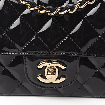 Chanel Patent Calfskin Quilted Mini Rectangular Flap Black 10 of 10