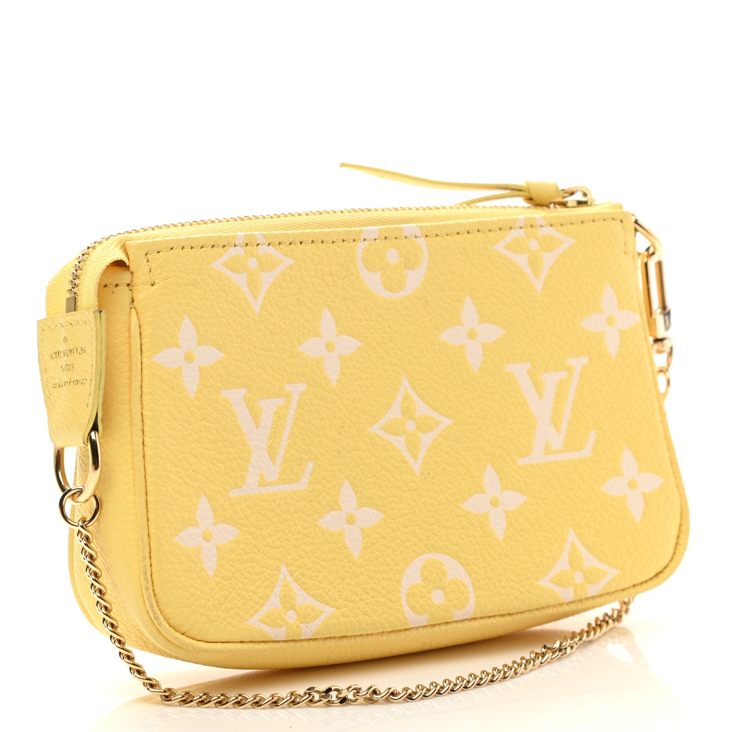 Louis Vuitton Empreinte Monogram Mini Pochette Accessories Lemon Curd Yellow 3 of 10