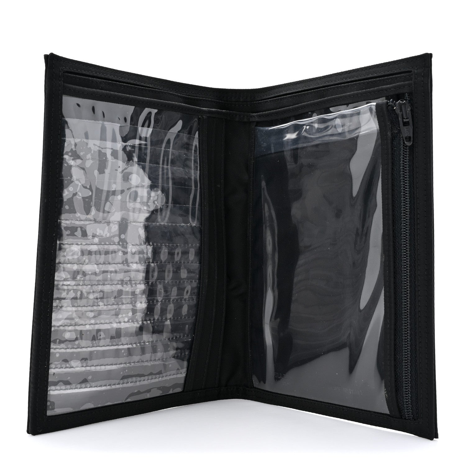 Prada Tessuto Nylon Tri-Fold Compact Wallet Black 5 of 8