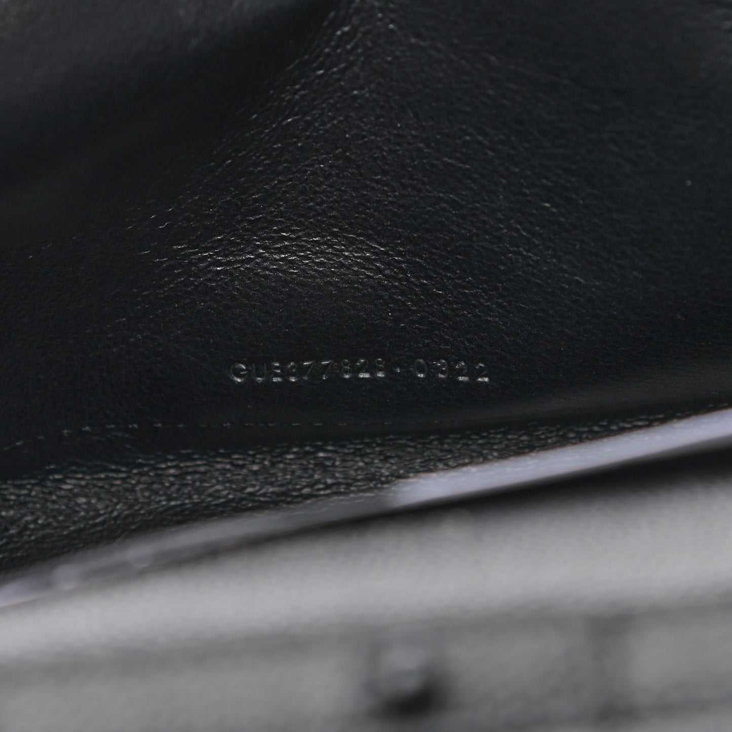 Grain De Poudre Matelasse Chevron Monogram Chain Wallet Black