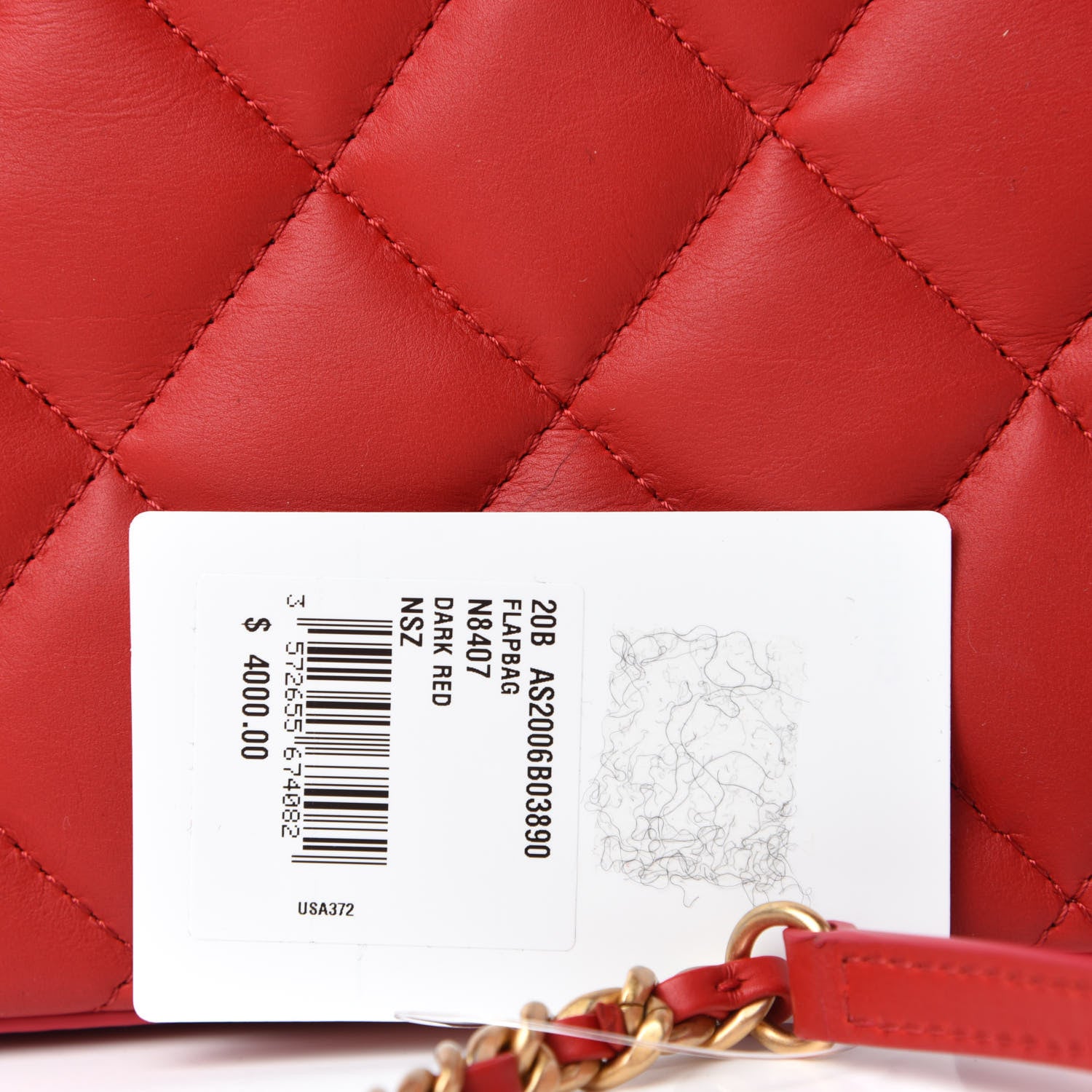 Chanel Calfskin Quilted Nailed CC Flap Bag Red 10 of 12