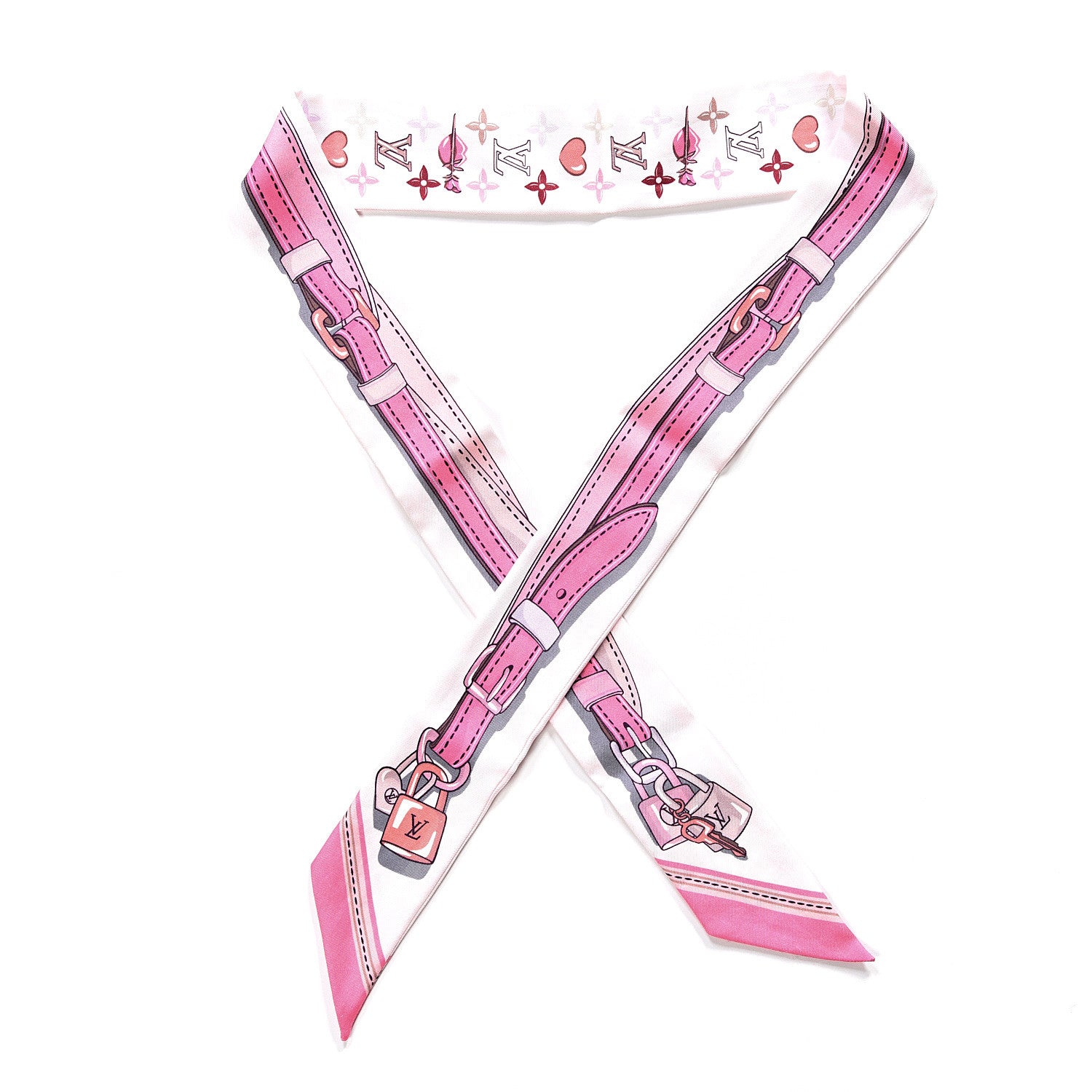 Louis Vuitton Silk Monogram A la Folie BB Bandeau Light Pink 1 of 3