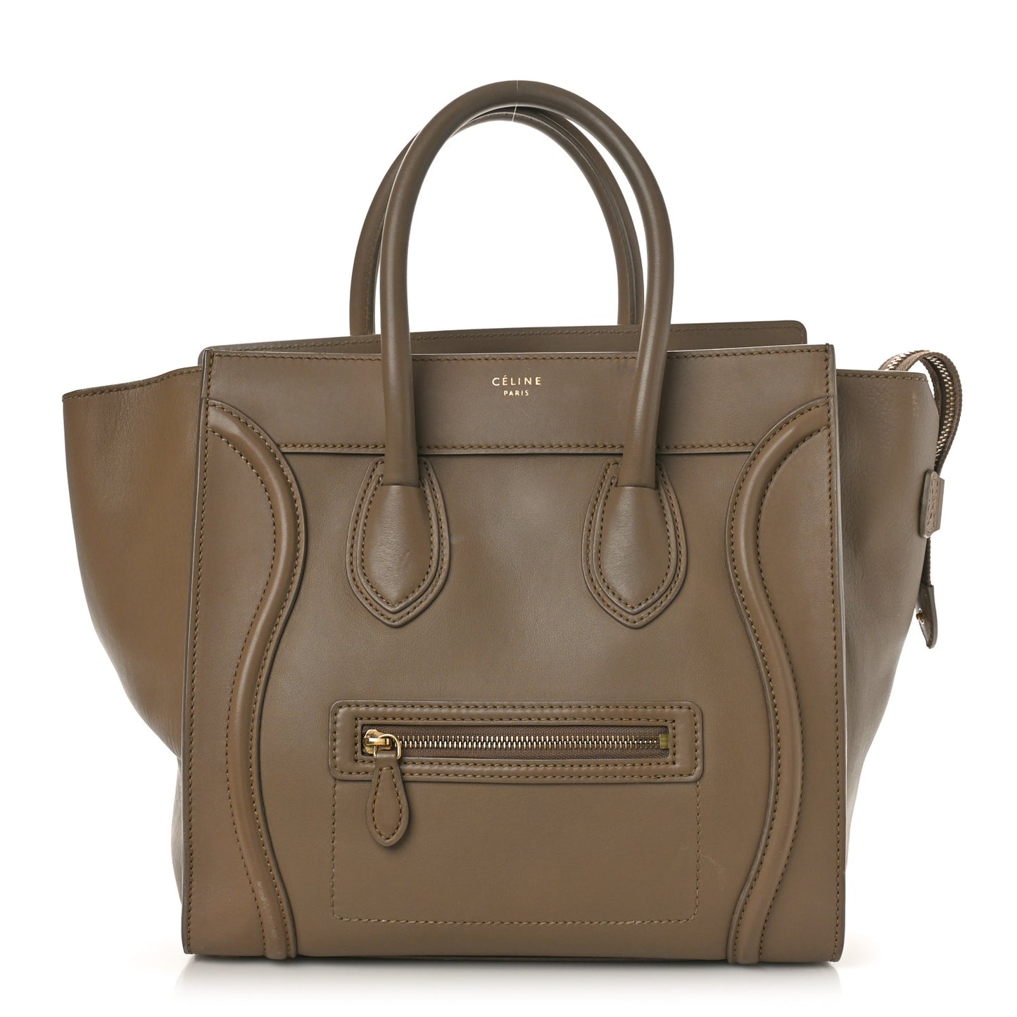 Smooth Calfskin Mini Luggage Camel