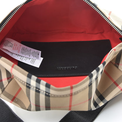Burberry Bonded Cotton Vintage Check Medium Bum Bag Archive Beige 5 of 11