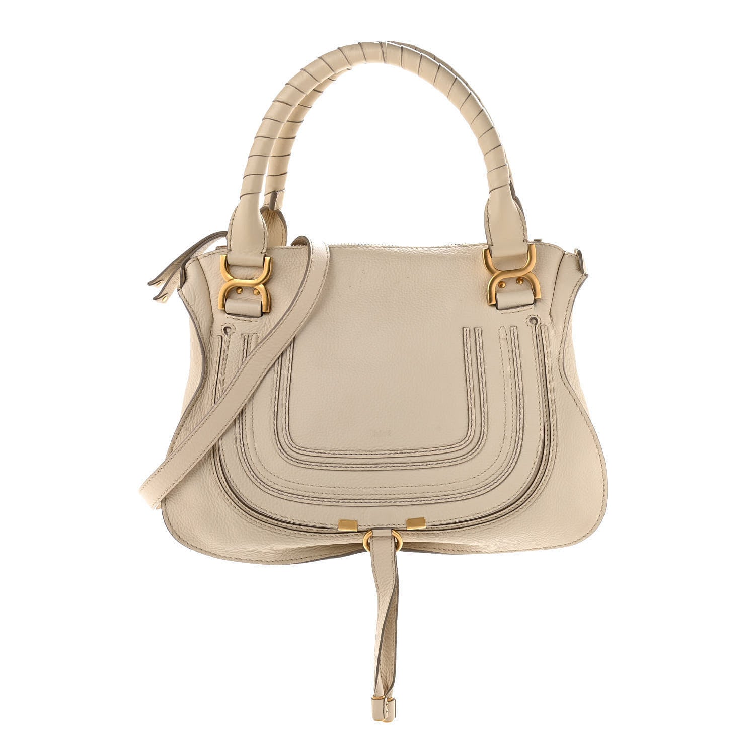 Chloe Calfskin Medium Marcie Satchel Cream 1 of 16
