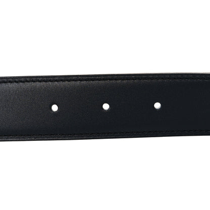 Hermes Box Togo 32mm H Speed Belt 95 38 Bleu Marine Gris Mouette 3 of 6