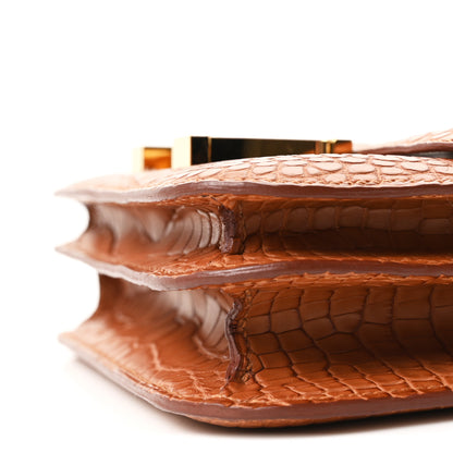 Hermes Matte Alligator Constance 18 Gold 10 of 11