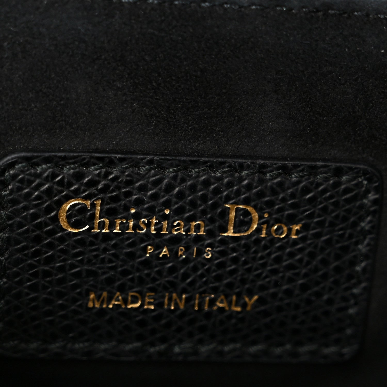 Christian Dior Grained Calfskin Mini Saddle Bag Black 6 of 11