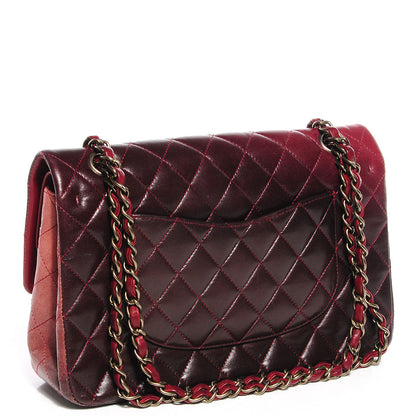 Chanel Lambskin Degrade Medium Double Flap Red 3 of 8