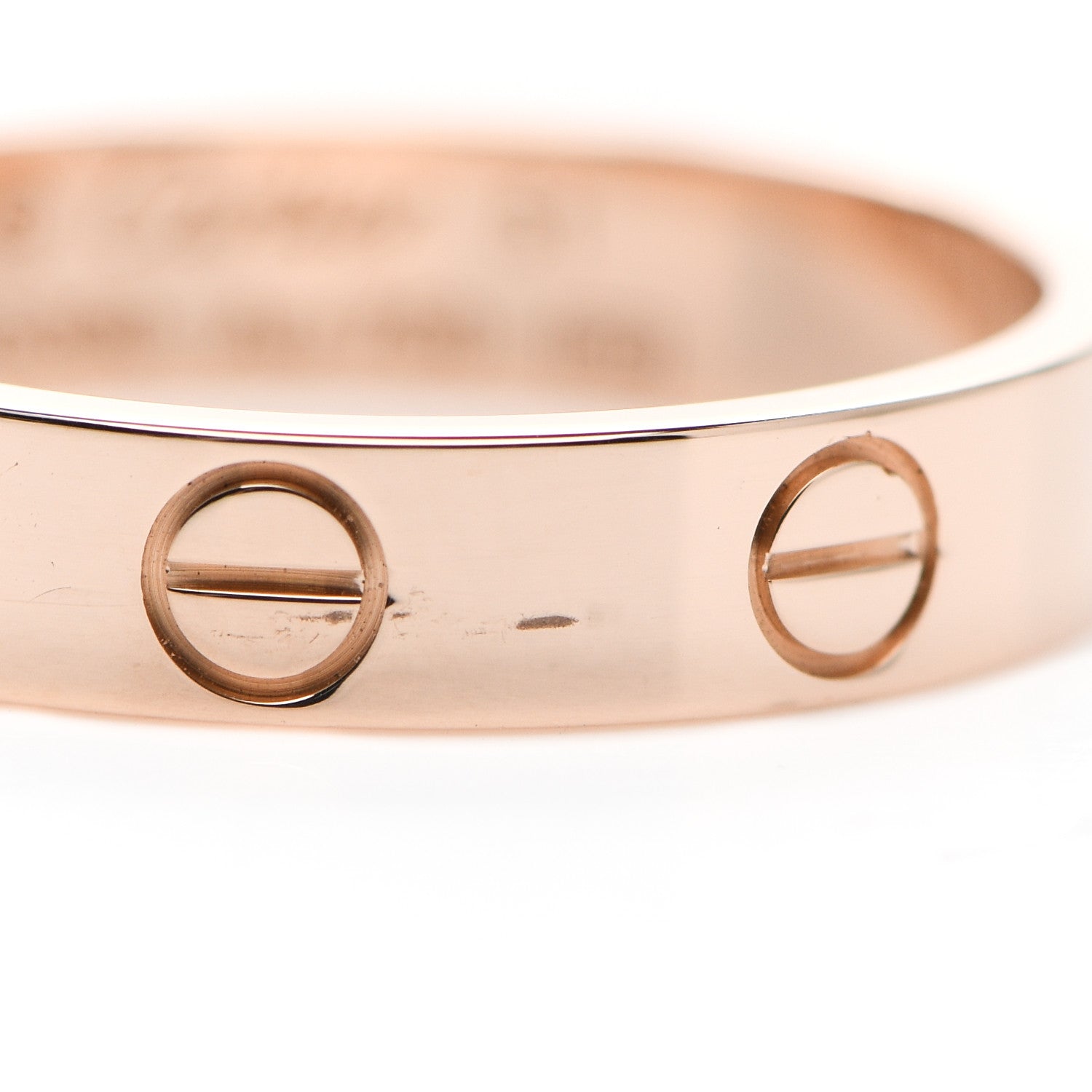Cartier 18K Pink Gold 3.5mm LOVE Wedding Band Ring 51 5.75 7 of 8