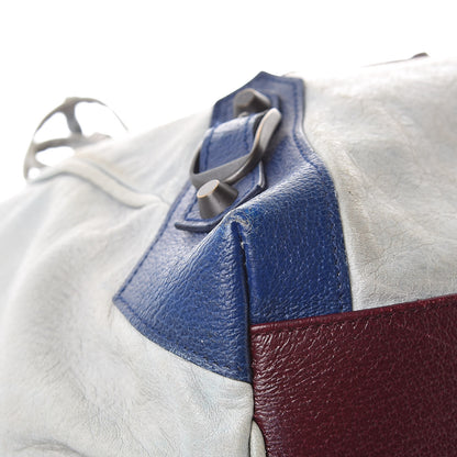 Balenciaga Agneau Classic Hardware Tri-Color S Sunday Tote Ciel 10 of 15