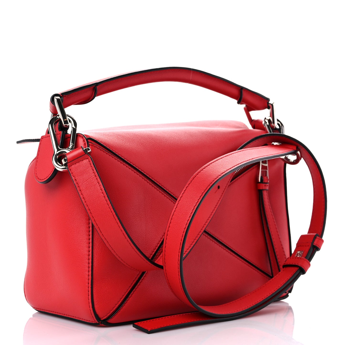 Calfskin Small Puzzle Bag Scarlet