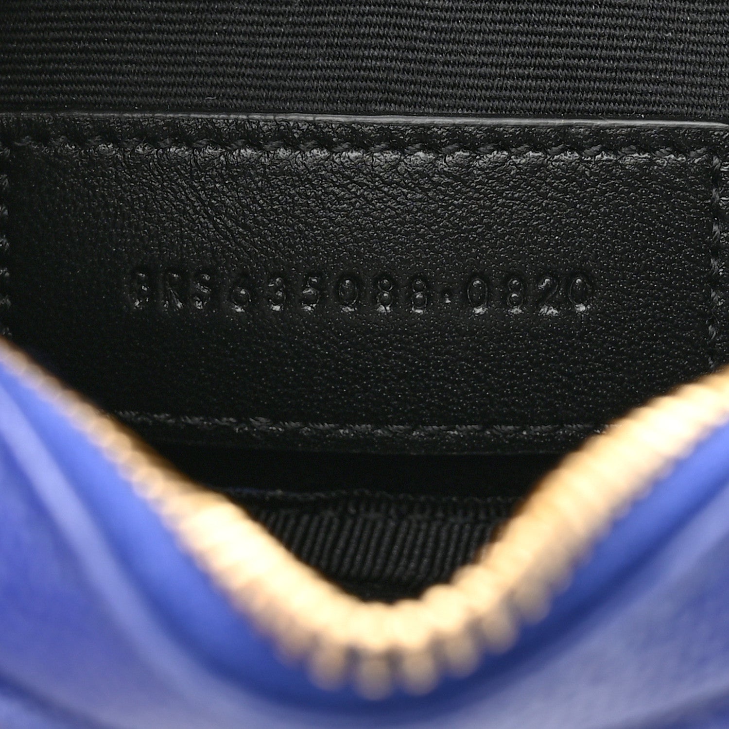 Saint Laurent Grain De Poudre Matelasse Monogram Baby Lou Camera Bag Sapphire Blue 8 of 8