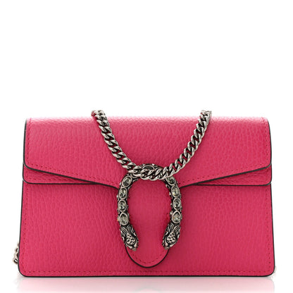 Gucci Dollar Calfskin Crystal Super Mini Dionysus Shoulder Bag Box Pink Black Diamond 1 of 11