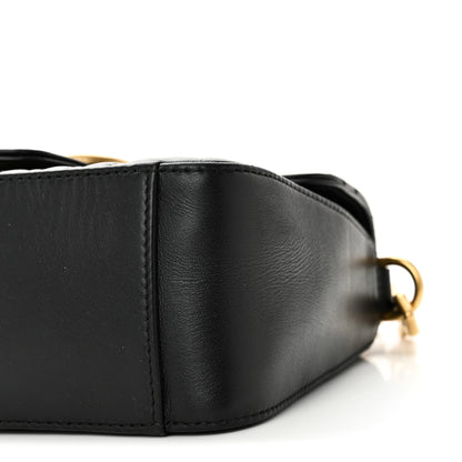 Gucci Calfskin Matelasse Mini GG Marmont Top Handle Shoulder Bag Black 10 of 10