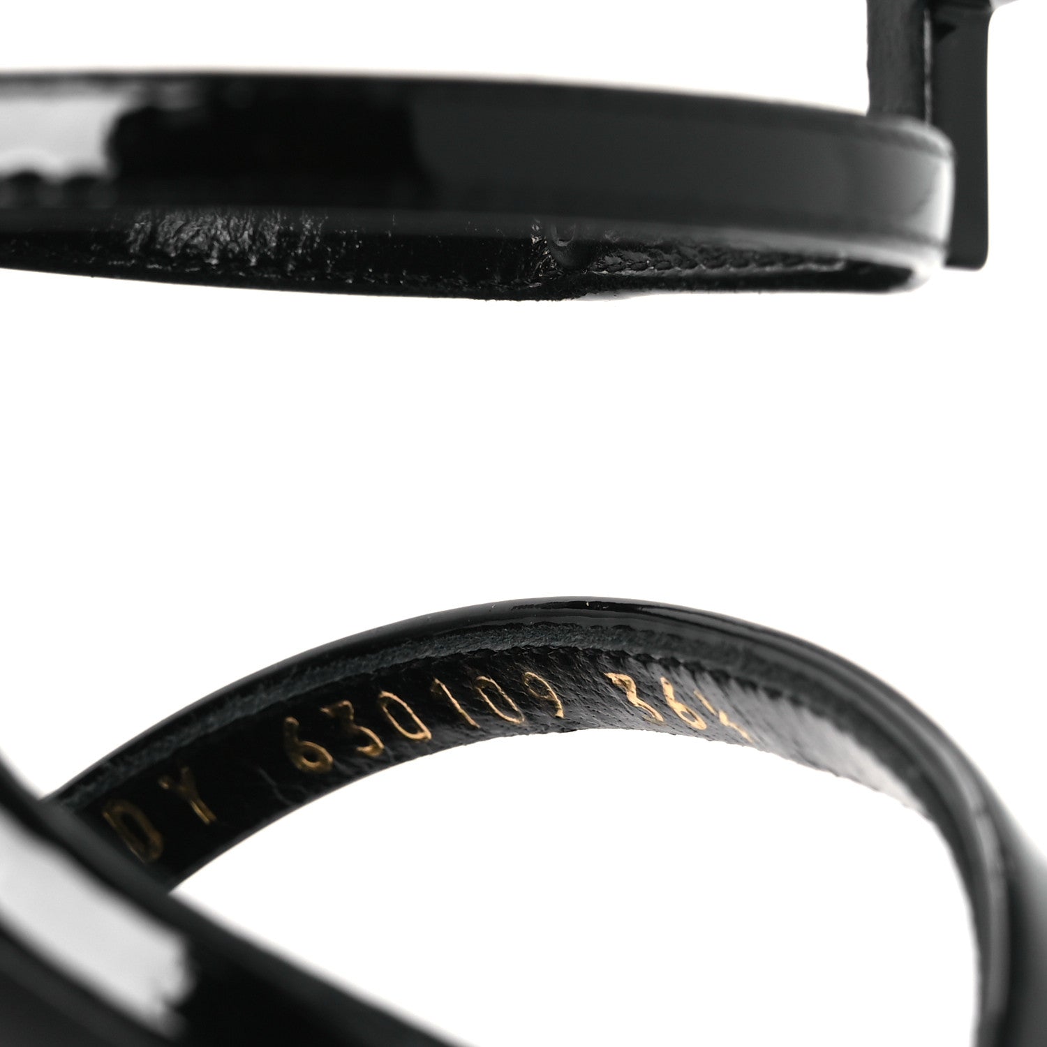 Saint Laurent Vernice Chiffon Cassandra 100 Sandals 36.5 Black 10 of 10