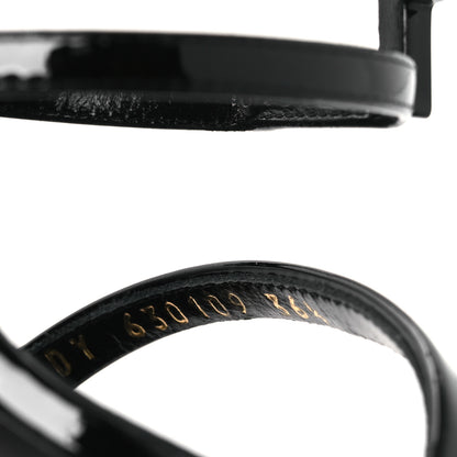 Saint Laurent Vernice Chiffon Cassandra 100 Sandals 36.5 Black 10 of 10
