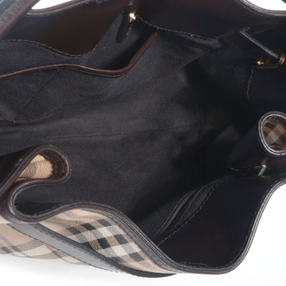 Burberry Haymarket Check Willenmore Medium Hobo Chocolate 5 of 9