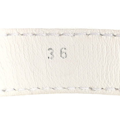 Prada Spazzolato Rois Re-Nylon Metal Triangle Logo Monolith Pouch Pocket 55mm Boots 36 White 8 of 14