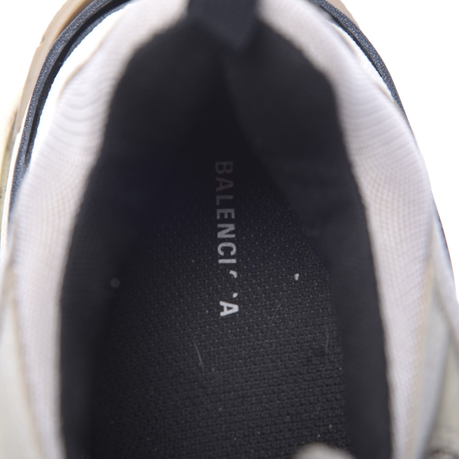Balenciaga Fabric Mesh Womens Triple S Sneakers 41 Beige Black 9 of 11