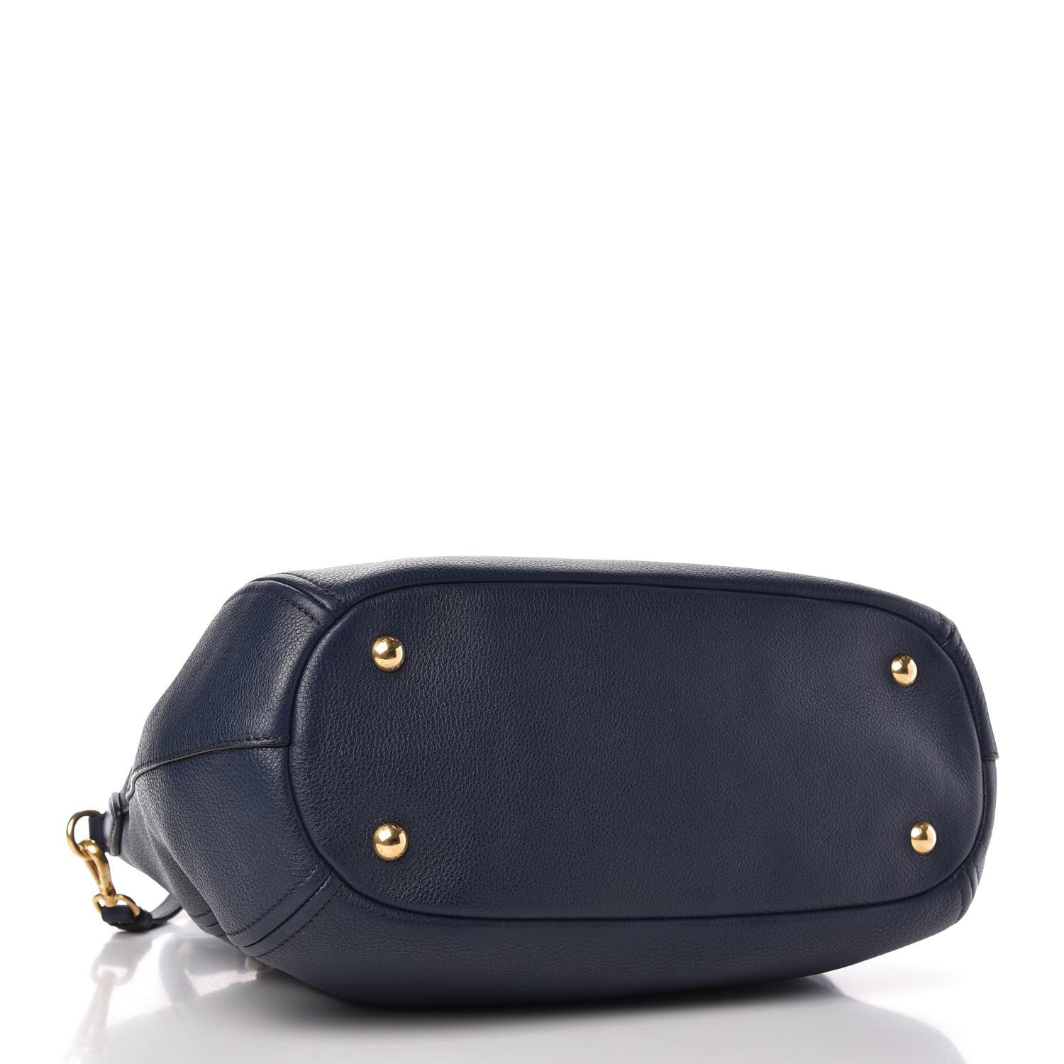 Prada Vitello Daino Shoulder Bag Baltico 4 of 10