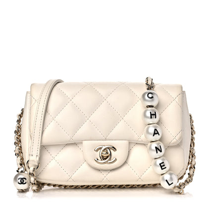 Chanel Lambskin Quilted Mini My Precious Flap White 1 of 23