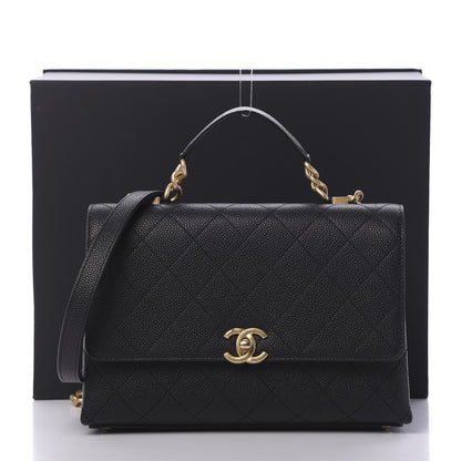 Chanel Grained Calfskin Small Stitched Flap Black 10 of 10