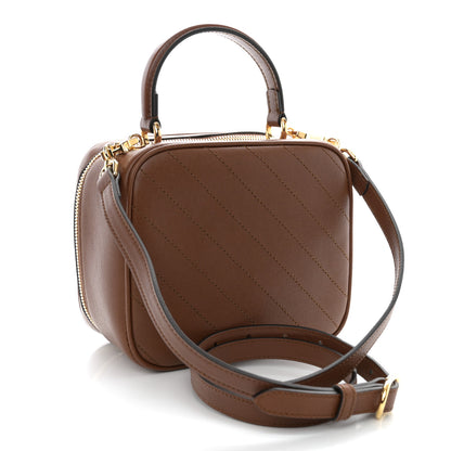 Gucci Sakai Be Green Calfskin Diagonal Stitched Blondie Top Handle Bag Cuir 3 of 10