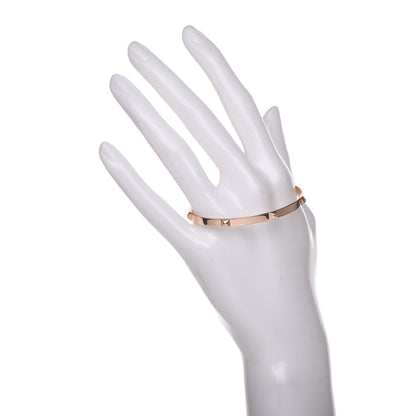 Hermes 18K Rose Gold Mini Clous Bracelet 2 of 5