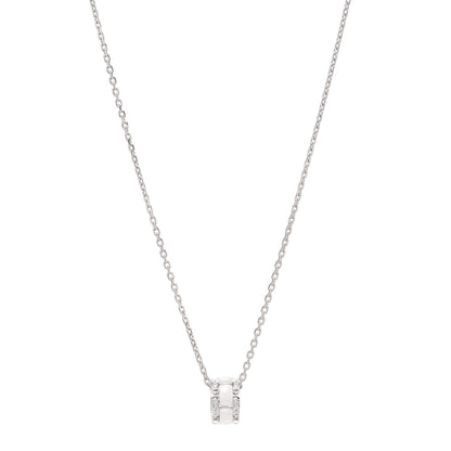 Chanel 18K White Gold Diamond Ceramic Ultra Pendant Necklace White 1 of 5