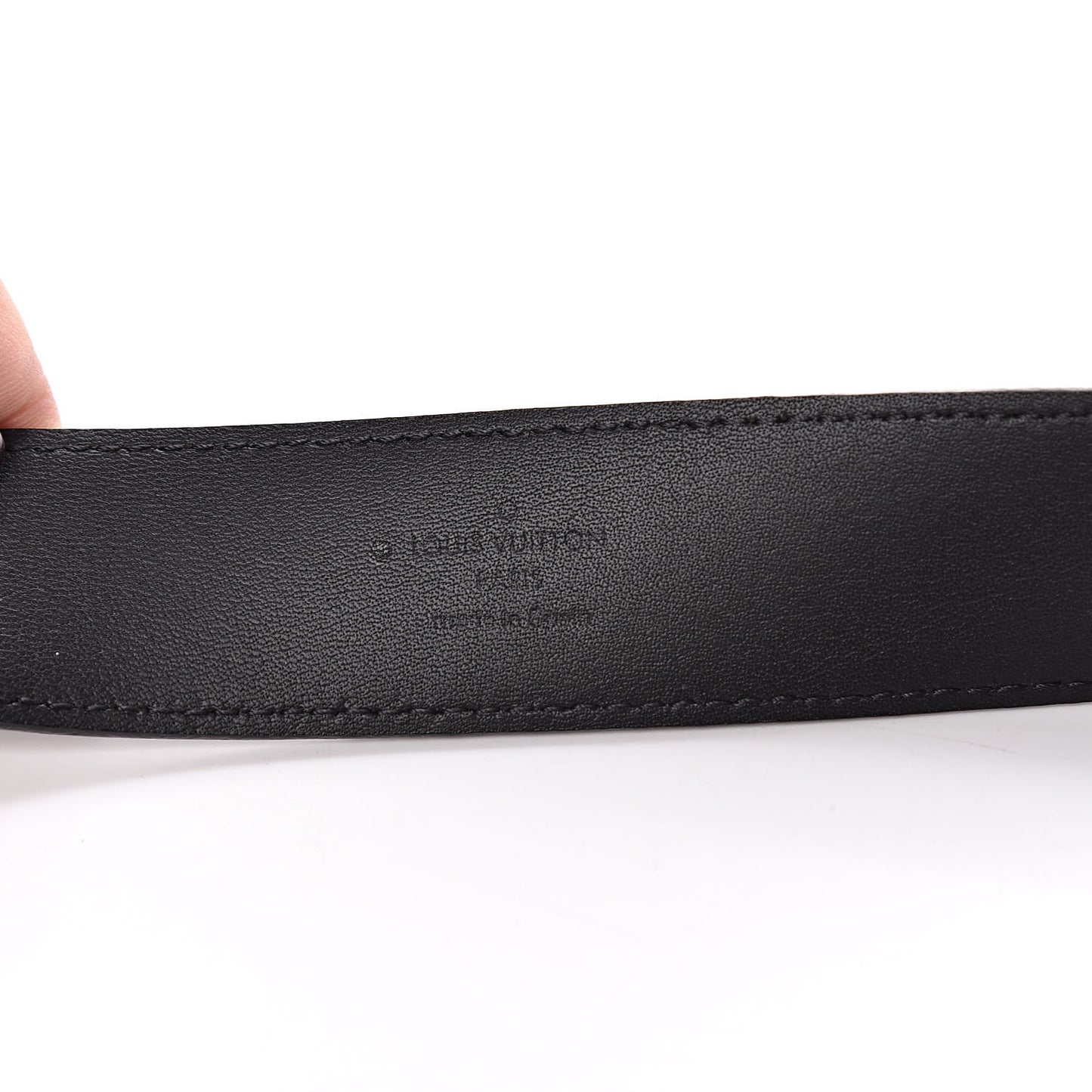 Calfskin Monogram Eclipse LV Montana Belt 95 38