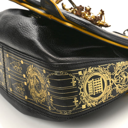 Fendi Calfskin Embellished B Bag Black 8 of 9