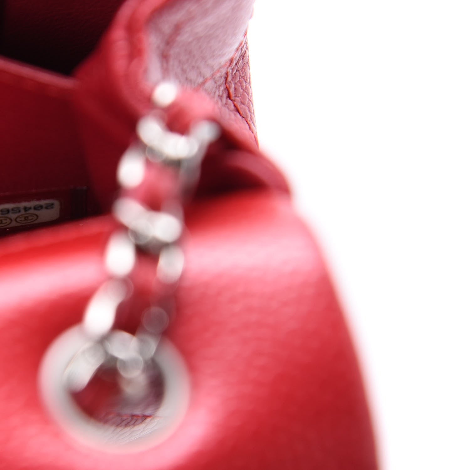 Chanel Caviar Quilted Extra Mini Flap Red 9 of 10