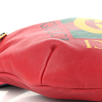 Gucci Grained Calfskin Logo Belt Bag Hibiscus Red 9 of 10