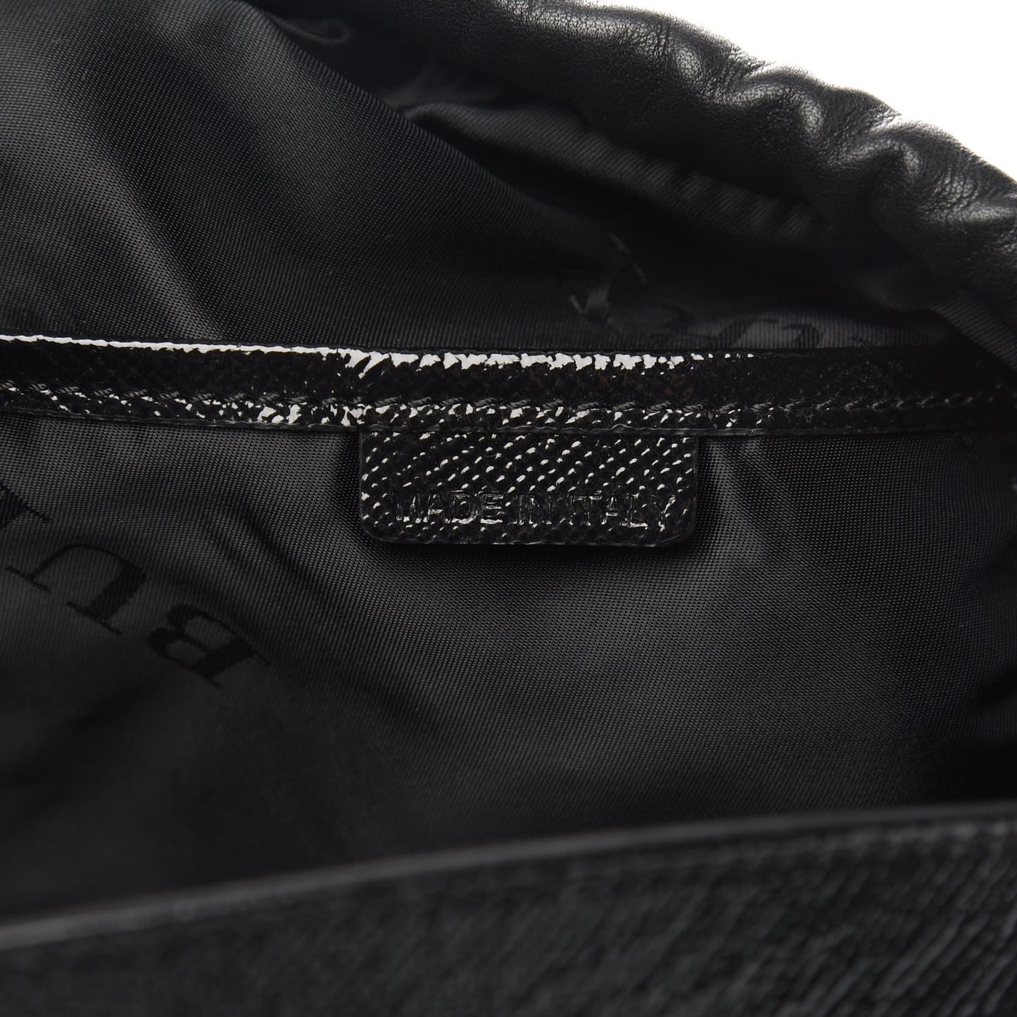 Patent Calfskin Medium Dinton Tote Black