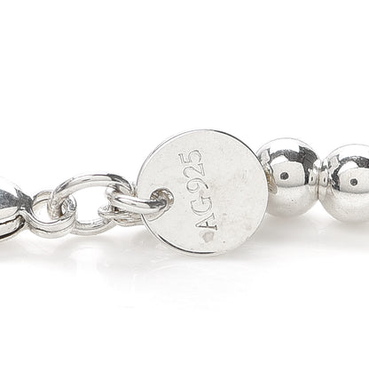 Tiffany Sterling Silver 4mm Bow Bead Bracelet 6 of 7