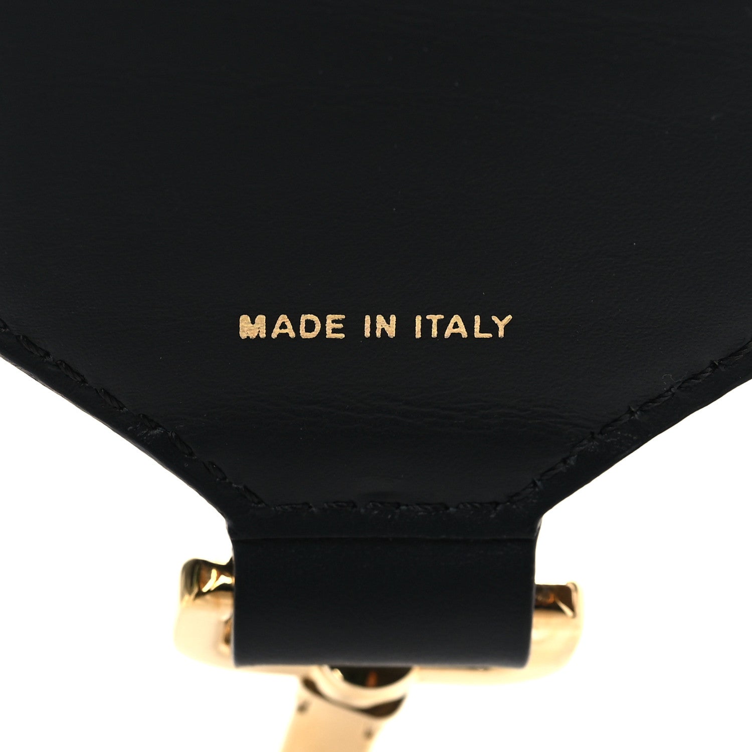 Fendi Ribbon Vitello King Logo Embossed Gingham Woven Adjustable Strap You Panna Black 4 of 5