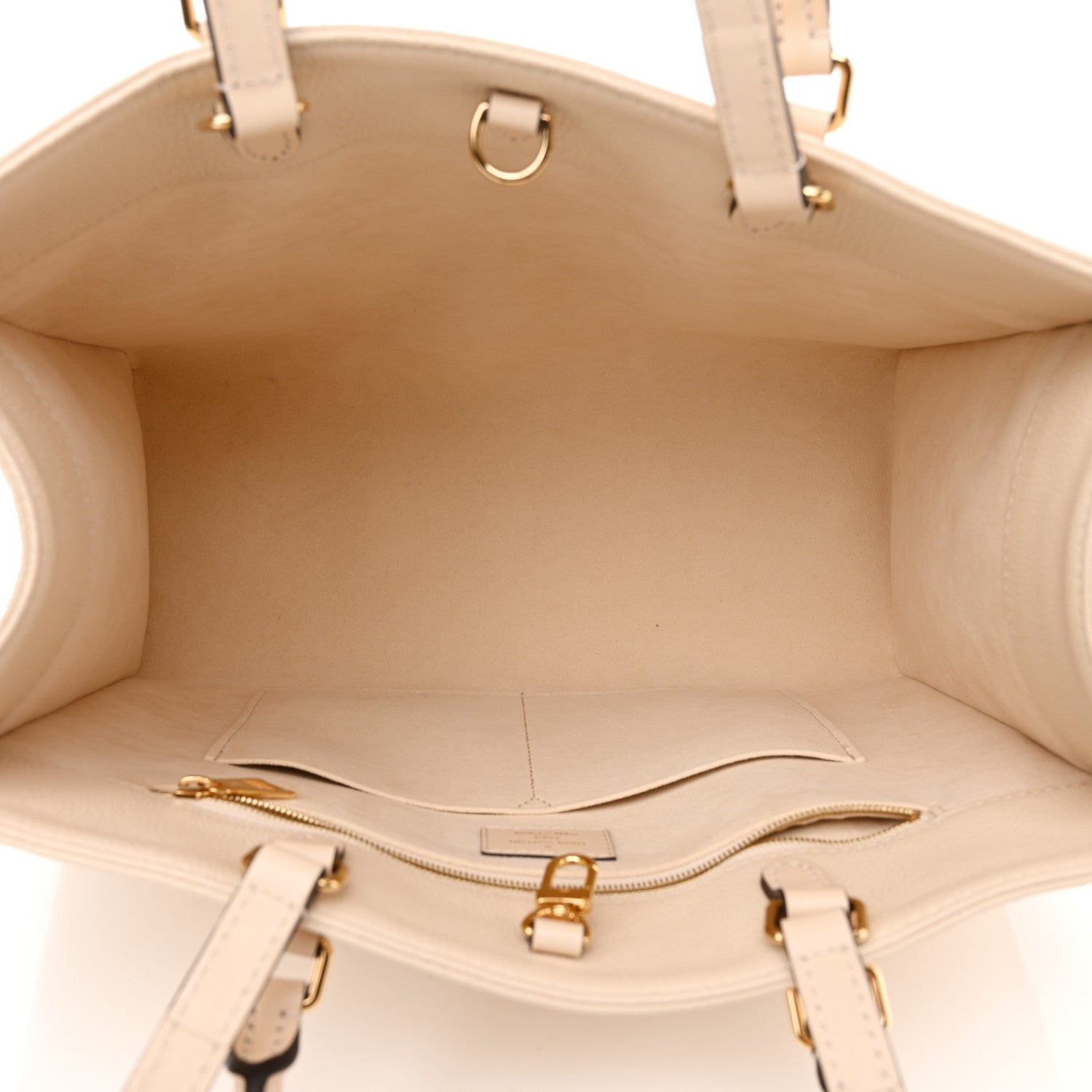 Louis Vuitton Empreinte Monogram Giant Onthego MM Creme 5 of 12
