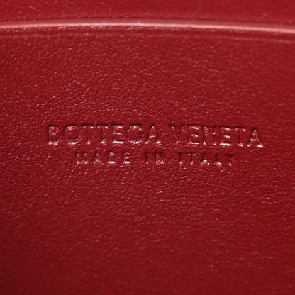 Bottega Veneta Nappa Maxi Intrecciato Small Cassette Flat Zip Pouch Bordeaux 6 of 8
